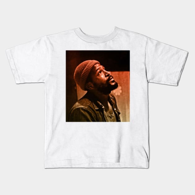 Marvin Gaye Kids T-Shirt by makakoli77